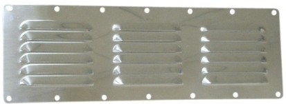 Exemple de grille d'aération collé avec Sikaflex 554